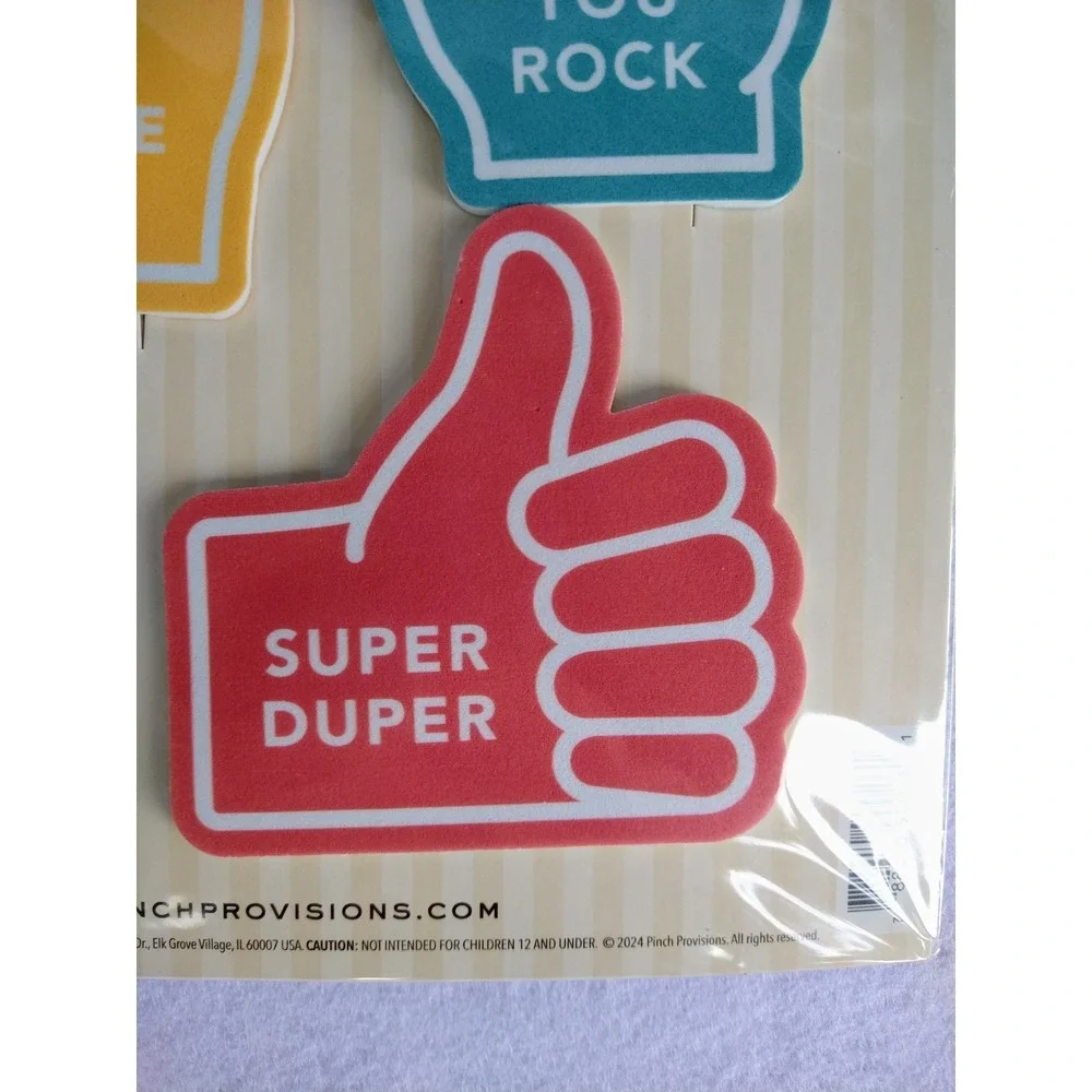 Mini Foam Finger Set Yellow Teal Blue Coral Great for students, teams, parties